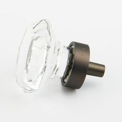 Fire 1-1/4 Inch Diameter Clear/Bronze Cabinet Knob Fire 1-1/4 Inch Diameter Clear/Bronze Cabinet Knob