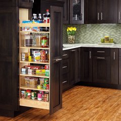 11" W X 43" H Wood Pantry With Slide 11" W X 43" H Wood Pantry With Slide