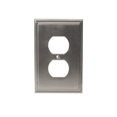 Mulholland One Receptacle Wall Plate Satin Nickel Mulholland One Receptacle Wall Plate Satin Nickel