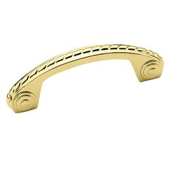 Allison Value Hardware 3 Inch Center to Center Polished Brass Cabinet Pull Allison Value Hardware 3 Inch Center to Center Polished Brass Cabinet Pull