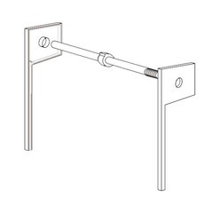 36 inch Spring Tension Track System-Almond 36 inch Spring Tension Track System-Almond