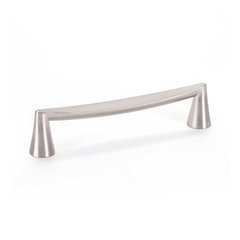 Domestic Bliss 5-1/16 Inch Center to Center Brushed Nickel Cabinet Pull Domestic Bliss 5-1/16 Inch Center to Center Brushed Nickel Cabinet Pull