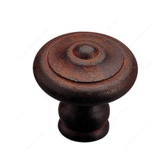 Forged Iron 13/16 Inch Diameter Rust Cabinet Knob Forged Iron 13/16 Inch Diameter Rust Cabinet Knob