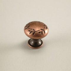 Hamilton 1-3/16 Inch Diameter Antique Copper Cabinet Knob Hamilton 1-3/16 Inch Diameter Antique Copper Cabinet Knob