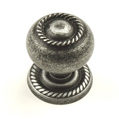 Saturn 1-1/4 Inch Diameter Aged Silver Cabinet Knob Saturn 1-1/4 Inch Diameter Aged Silver Cabinet Knob
