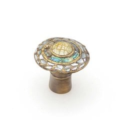 Fair Isle 1-1/8 Inch Diameter Aged Dover Cabinet Knob Fair Isle 1-1/8 Inch Diameter Aged Dover Cabinet Knob