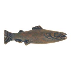 Fish 3 Inch Center to Center Rust Cabinet Pull Fish 3 Inch Center to Center Rust Cabinet Pull