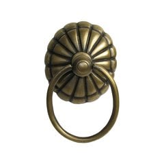 Ring Pulls 2-5/8 Inch Diameter Unlacquered Antique Brass Cabinet Ring Pull Ring Pulls 2-5/8 Inch Diameter Unlacquered Antique Brass Cabinet Ring Pull