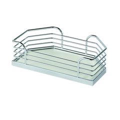 Arena Plus Chefs Pantry Door Tray Set 11-1/8 inch W Chrome/White Arena Plus Chefs Pantry Door Tray Set 11-1/8 inch W Chrome/White