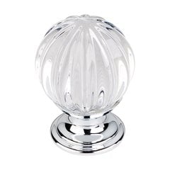 Crystal 1-1/8 Inch Diameter Clear Crystal Cabinet Knob Crystal 1-1/8 Inch Diameter Clear Crystal Cabinet Knob