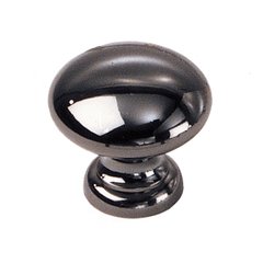 Solid Brass 1-3/8 Inch Diameter Black Chrome Cabinet Knob Solid Brass 1-3/8 Inch Diameter Black Chrome Cabinet Knob