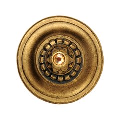 King's Road 1-1/4 Inch Diameter 24K Satin Gold Cabinet Knob King's Road 1-1/4 Inch Diameter 24K Satin Gold Cabinet Knob