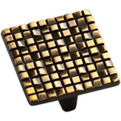 Italian Designs Mosaic 1-7/8 Inch Diameter French Antique Bronze Cabinet Knob Italian Designs Mosaic 1-7/8 Inch Diameter French Antique Bronze Cabinet Knob