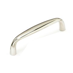 Solid Brass Traditional Designs 4 Inch Center to Center Polished Nickel Cabinet Pull Solid Brass Traditional Designs 4 Inch Center to Center Polished Nickel Cabinet Pull