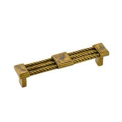 Interlude 4-1/2 Inch Center to Center Tiger Penshell, Estate Dover Cabinet Pull Interlude 4-1/2 Inch Center to Center Tiger Penshell, Estate Dover Cabinet Pull