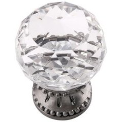 Chautauqua Knob 1-3/8" Dia Glass & Antique Nickel Chautauqua Knob 1-3/8" Dia Glass & Antique Nickel