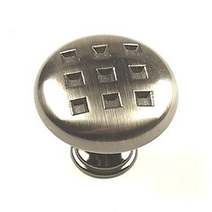 Majestic 1-3/8 Inch Diameter Brushed Black Nickel Cabinet Knob Majestic 1-3/8 Inch Diameter Brushed Black Nickel Cabinet Knob