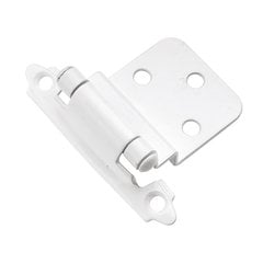 3/8" Inset Surface Mt. Hinge Pair White Self Close 3/8" Inset Surface Mt. Hinge Pair White Self Close