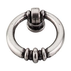 Tuscany 1-5/8 Inch Length Pewter Antique Cabinet Ring Pull Tuscany 1-5/8 Inch Length Pewter Antique Cabinet Ring Pull