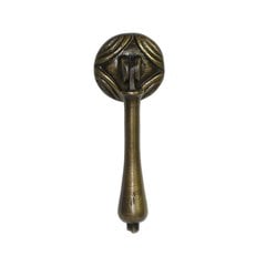 Teardrop Pulls 1-3/8 Inch Diameter Unlacquered Antique Brass Pendant Pull Teardrop Pulls 1-3/8 Inch Diameter Unlacquered Antique Brass Pendant Pull