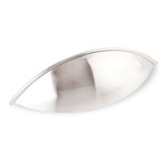 Bordeaux 3-3/4 Inch Center to Center Satin Nickel Cabinet Cup Pull Bordeaux 3-3/4 Inch Center to Center Satin Nickel Cabinet Cup Pull