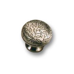 Vine 1-1/4 Inch Diameter Satin Antique Nickel Cabinet Knob Vine 1-1/4 Inch Diameter Satin Antique Nickel Cabinet Knob