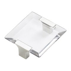 Positano 2-1/2 Inch Center to Center Satin Nickel/Clear Cabinet Pull Positano 2-1/2 Inch Center to Center Satin Nickel/Clear Cabinet Pull