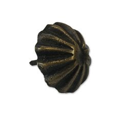 Ribbed Round Clavo 7/8" Dia - Antique Brass Ribbed Round Clavo 7/8" Dia - Antique Brass