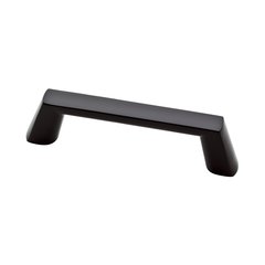 Soft Modern Pull 3-3/4 inch Center to Center Flat Black Soft Modern Pull 3-3/4 inch Center to Center Flat Black
