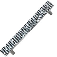 Italian Designs Mosaic 5-1/16 Inch Center to Center Polished Chrome Cabinet Pull Italian Designs Mosaic 5-1/16 Inch Center to Center Polished Chrome Cabinet Pull