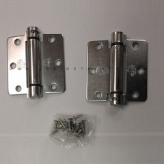 LB4311-400 1/4 inch Radius Corner Single Act Spring Hinge-Chrome LB4311-400 1/4 inch Radius Corner Single Act Spring Hinge-Chrome