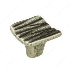 Striated 1-5/16 Inch Diameter Faux Iron Cabinet Knob Striated 1-5/16 Inch Diameter Faux Iron Cabinet Knob