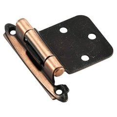 Variable Overlay Hinge Antique Copper-Sold Per Pair Variable Overlay Hinge Antique Copper-Sold Per Pair
