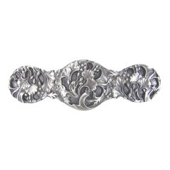 Floral 3 Inch Center to Center Satin Nickel Cabinet Pull Floral 3 Inch Center to Center Satin Nickel Cabinet Pull