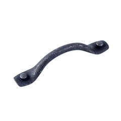 Raw Authentic Pull 5-1/16 inch Center to Center Matte Black Steel Raw Authentic Pull 5-1/16 inch Center to Center Matte Black Steel
