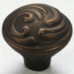 Arcadia Forged Solid Brass 1-3/8 Inch Diameter Ancient Bronze Cabinet Knob Arcadia Forged Solid Brass 1-3/8 Inch Diameter Ancient Bronze Cabinet Knob