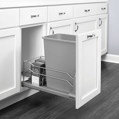 53WC Single Trash Pullout 35 Quart Silver 53WC Single Trash Pullout 35 Quart Silver