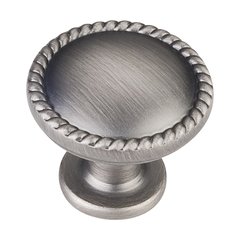 Lindos 1-1/4 Inch Diameter Bright Nickel Brushed with Dull Lacquer Cabinet Knob Lindos 1-1/4 Inch Diameter Bright Nickel Brushed with Dull Lacquer Cabinet Knob