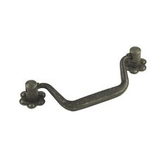 Country 3-3/4 Inch Center to Center Vibra Pewter Cabinet Bail Pull Country 3-3/4 Inch Center to Center Vibra Pewter Cabinet Bail Pull