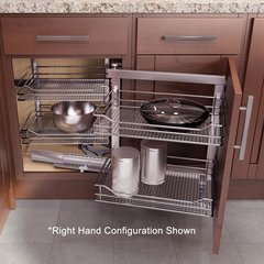 Left Hand Wari Corner Blind Corner System 39.38 inch W Maple Left Hand Wari Corner Blind Corner System 39.38 inch W Maple