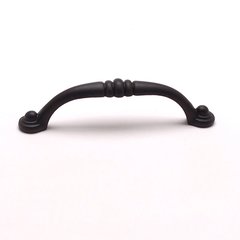 Euro Traditions 3-3/4 Inch Center to Center Matte Black Cabinet Pull Euro Traditions 3-3/4 Inch Center to Center Matte Black Cabinet Pull