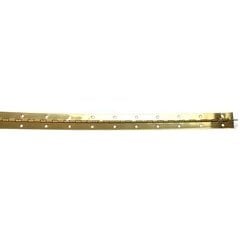 1-1/2 Inch Continuous Piano Hinge 48 Inch Long - Brass Plated Steel 1-1/2 Inch Continuous Piano Hinge 48 Inch Long - Brass Plated Steel