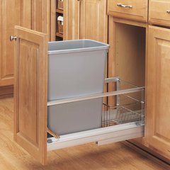 Rev-A-Shelf 50 Quart Premier Single Trash Pull-Out Waste Container, Min ...