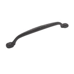 Refined Rustic Pull 7-9/16" C/C Black Iron Refined Rustic Pull 7-9/16" C/C Black Iron