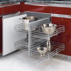 Blind Corner Optimizer for 15 inch Opening - Chrome Blind Corner Optimizer for 15 inch Opening - Chrome