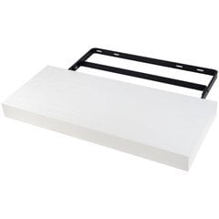 20% OFF 24 Inch Width x 10 Inch Depth Low Profile Floating Shelf System - White