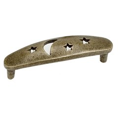Celestials 3 Inch Center to Center Antique Brass Cabinet Pull Celestials 3 Inch Center to Center Antique Brass Cabinet Pull