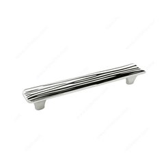 Striated 6-5/16 Inch Center to Center Chrome Cabinet Pull Striated 6-5/16 Inch Center to Center Chrome Cabinet Pull