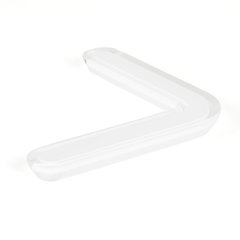 Next 6-5/16 Inch Center to Center White Transparent Cabinet Pull Next 6-5/16 Inch Center to Center White Transparent Cabinet Pull