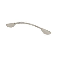 Modern Cable 3-3/4 Inch Center to Center Satin Nickel Cabinet Pull Modern Cable 3-3/4 Inch Center to Center Satin Nickel Cabinet Pull